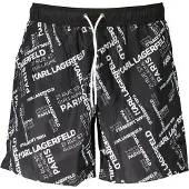 Karl Lagerfeld Zwarte Polyester Mannen Zwemshort