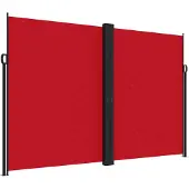vidaXL Tuinscherm uittrekbaar 220x1200 cm rood