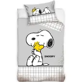 MCU Snoopy baby dekbedovertrek Love - 100 x 135 cm - Katoen