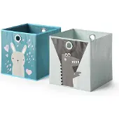 Vicco Opvouwbare box – 30 x 30 cm Set van 2 Blauw-grijs
