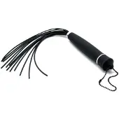Rimba Kleine Zweep met Circa 12 Strengen Zwart Silicone 30 cm