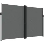 vidaXL Tuinscherm uittrekbaar 220x1200 cm antracietkleurig