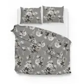 Zohome Zo Home Dekbedovertrek Katoen Flanel Ella - grey 240x200/220cm