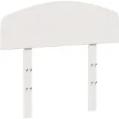 vidaXL Hoofdbord 75 cm massief grenenhout wit