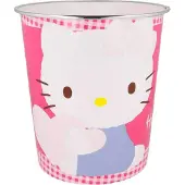 Hello Kitty Prullenbak – 5L Kinderkamer Vuilnisbak – Sanrio – Plastic Afvalbak voor Meisjes