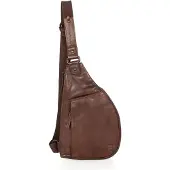 Spikes & Sparrow Leren Slingbag - Jamie - Donkerbruin