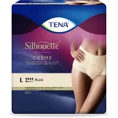 Tena Silhouette Plus Creme - Hoge Taille Large - 8 pakken van 10 stuks