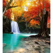 Dimex Fotobehang - Deep Forest Waterfall 225x250cm - Vliesbehang