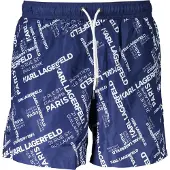 Karl Lagerfeld Blu Polyester Heren Zwem Boxer