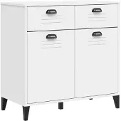 vidaXL Dressoir VIKEN 80x40x80 cm bewerkt hout wit