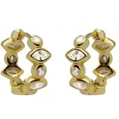 Karma Oorbellen Chain Dots Tube Goud