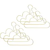 Atmosphera Kledinghanger Wolk - 6x - goud - kinderen - hangers