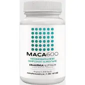 Pharmanutrics MACA 600 60 v-caps - Focus - Energie - Natuurlijk- Kruiden - Hypoallergeen