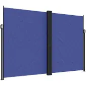 vidaXL Tuinscherm uittrekbaar 220x1200 cm blauw