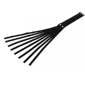 Rimba Suede Streelzweep 42 cm Lang Zwart Leer