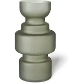 Dulaire Vaas Modern Design Groen Glas 30 cm