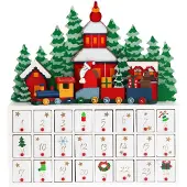 Spiel Werk Advent kalender kerstlandschap met lades, kerst advent kalender