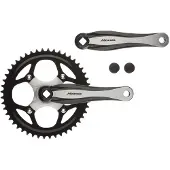 Miranda crankstel 48t 1+ voor 3/32" ketting aluminium zwart