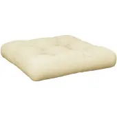 vidaXL Palletkussen 50x50x12 cm stof crèmekleurig