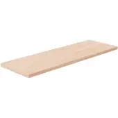 vidaXL Plank 60x20x1,5 cm onbehandeld massief eikenhout