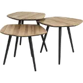 White Label Salontafel Cuties Brown - Set of 3