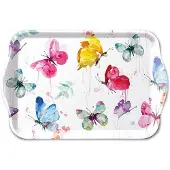 Ambiente Tray Melamine Vlinders 13x21cm
