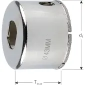 Rotec Diamant - tegelboorkroon 32,0 mm - 7590320