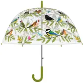 Esschert Design Deze Vrolijke Transparante Paraplu Voorzien Van Een Vogelprint Is Voorzien Van