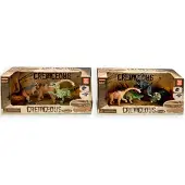 Merkloos Dino's 3/4 Stuks In Showdoos Multi multi Kunststof Speelfiguur