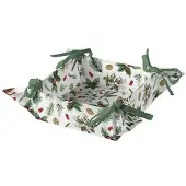 Ambiente Broodmand Winter greenery wit wit Katoen Broodmand