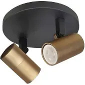 Highlight Spot Picollo 2 lichts Ø 15 cm incl mini GU10 zwart goud