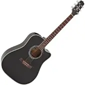 Takamine EF341SC Black Dreadnought elektro-akoestische gitaar