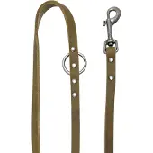 Animal Boulevard Ab30171 - Hals- En Leibanden - Hond - Ab Country Leather Handvrij Leiband Olijf-12mmx200cm - Maat: 12mmx200cm - 205377