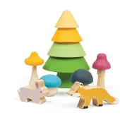 Bigjigs Stapelspel - Bosvriendjes - Vanaf 12mnd