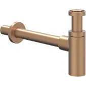 Ivy Aia Toebehoren Design sifon hoog model Geborsteld mat koper PVD