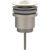 Ivy Aia Toebehoren Design plug always open Geborsteld nickel PVD