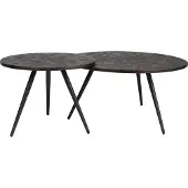 White Label Salontafel Webster Brown - Set of 2