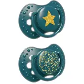 Lovi Stardust fopspenen 2 st. set- groen 0-3 maanden