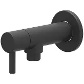 Ivy Aia Toebehoren Hoekstopkraan 1/2" 3/8 Mat zwart PED