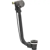 Ivy Aia Badoverloop vulcombinatie geborsteld metal black pvd