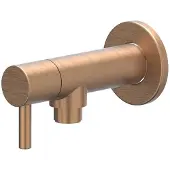 Ivy Aia Hoekstopkraan - Geborsteld Mat Koper PVD - Messing - Kranen, Hoekstopkranen - 8718835193249