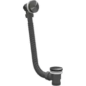 Ivy Aia Badoverloop vulcombinatie rvs316 geborsteld carbon black pvd