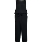 Zizzi VBELLA SL JUMPSUIT Dames Jumpsuit - Black - Maat M (46-48)