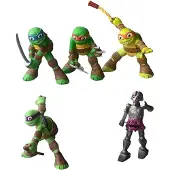 Ninja Turtles - speelset 5 figuren - 8 cm - kunststof