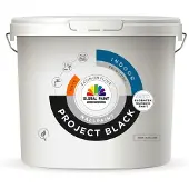 Global Paint Project Black | Matte Muurverf 10 LTR - Zwart