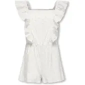 ONLY KIDS ONLY GIRL playsuit KOGELLY met all over print wit Meisjes Katoen Vierkante hals - maat 140