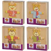 Eichhorn houten puzzel beer - educatief speelgoed - 20 stukjes.