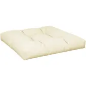 vidaXL Palletkussen 70x70x12 cm stof crèmekleurig