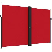 vidaXL Windscherm uittrekbaar 220x600 cm rood