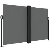 vidaXL Windscherm uittrekbaar 160x600 cm antraciet